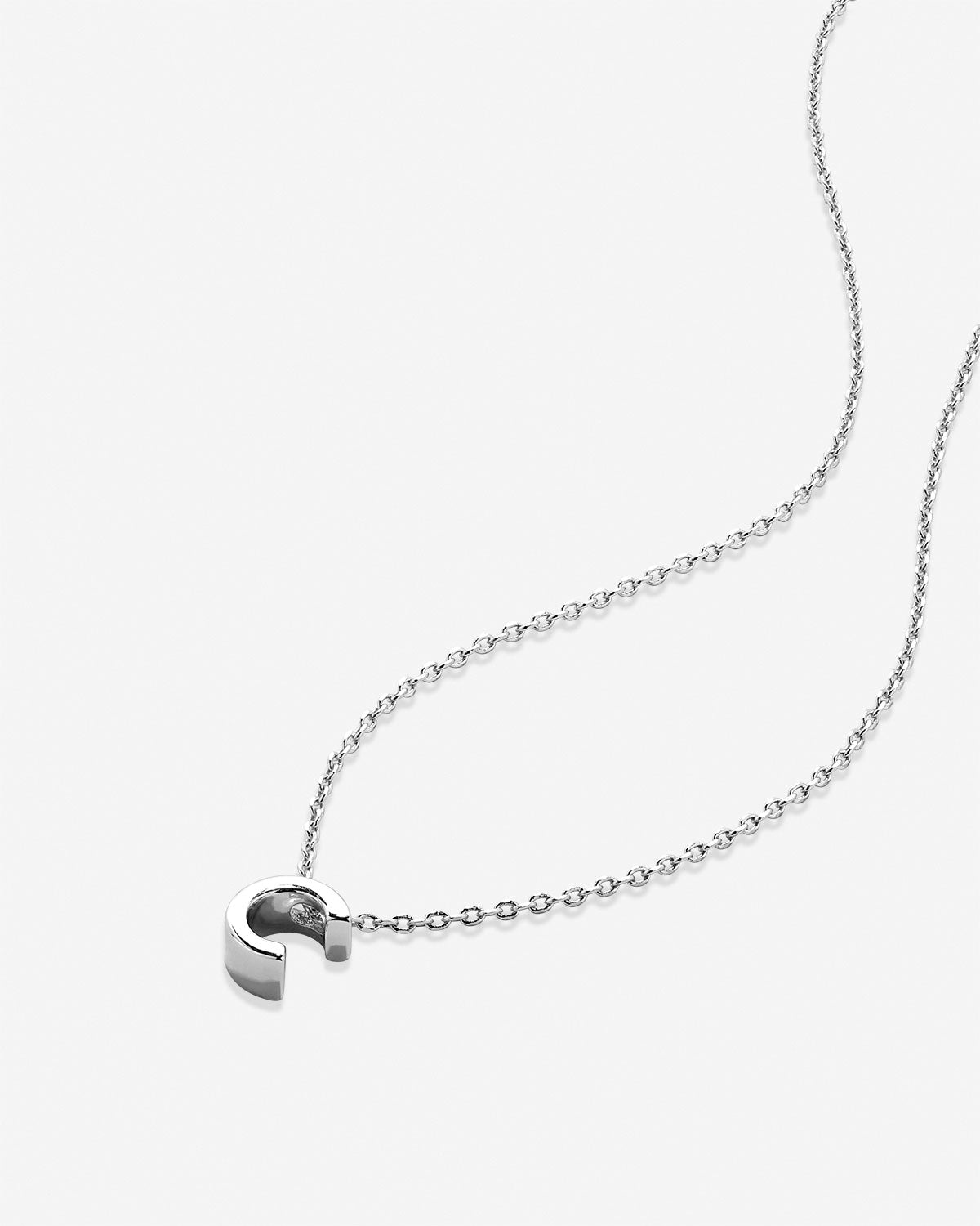 Tutti & Co Silver Initial Necklace – Precious
